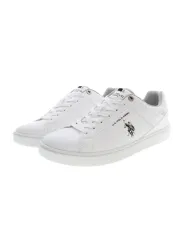 "U.S. POLO BEST PRICE Sneakers im Sale | US Polo Schnürsneaker Rokko Weiß Grau Herren online kaufen"|Planet-Deluxe