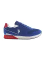 US Polo Blau Sneakers mit Kontrastdetails & Logo