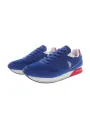 US Polo Blau Sneakers mit Kontrastdetails & Logo