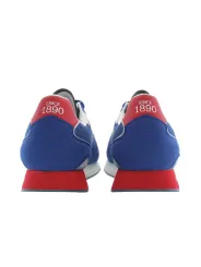 US Polo Blau Sneakers mit Kontrastdetails & Logo
