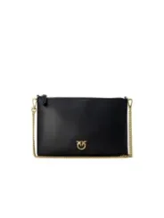 Schwarze Pinko-Tasche mit Kette