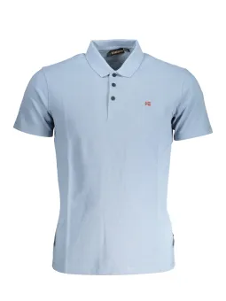 Napapijri Poloshirt: Eleganz mit Sticklogo & 3 Knöpfen