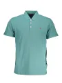 "Napapijri Poloshirts im Sale | Napapijri Poloshirt Grün mit Stickerei und 3 Knöpfen online kaufen"|Planet-Deluxe