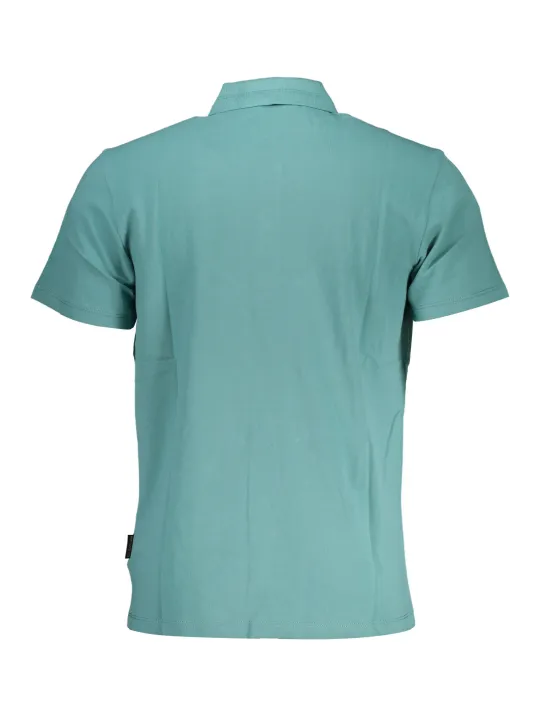 "Napapijri Poloshirts im Sale | Napapijri Poloshirt Grün mit Stickerei und 3 Knöpfen online kaufen"|Planet-Deluxe