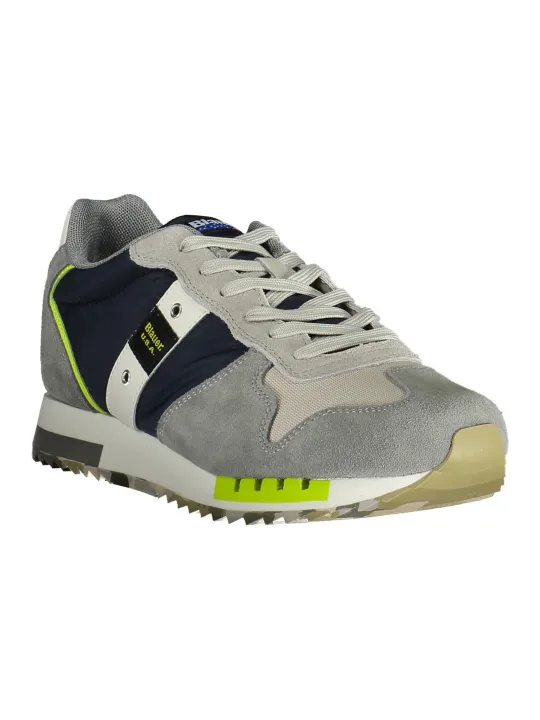 "Blauer Sneakers im Sale | Blauer S3QUEENS01 Sneakers mit Kontrasten und Logo online kaufen"|Planet-Deluxe