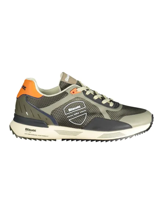 "Blauer Sneakers im Sale | Blauer Sportschuh mit Kontrastdetails und Logo Sneaker online kaufen"|Planet-Deluxe