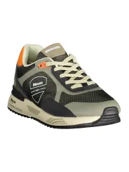 "Blauer Sneakers im Sale | Blauer Sportschuh mit Kontrastdetails und Logo Sneaker online kaufen"|Planet-Deluxe