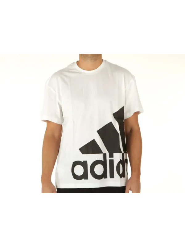 Weißes Adidas-Logo-T-Shirt Weißes Adidas-Logo-T-Shirt