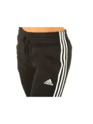 Schwarze Adidas Trainingshose mit Streifen