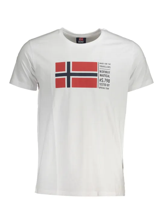 "NORWAY 1963 T-Shirts im Sale | Norwegen Logo TShirt Weiß Rundhals 1963  online kaufen"|Planet-Deluxe