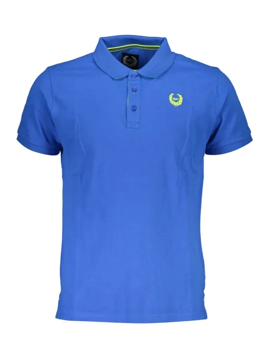 "GIAN MARCO VENTURI Poloshirts im Sale | Poloshirt Blau mit Stickerei und Kontrast von Gian Marco Venturi online kaufen"|Planet-Deluxe