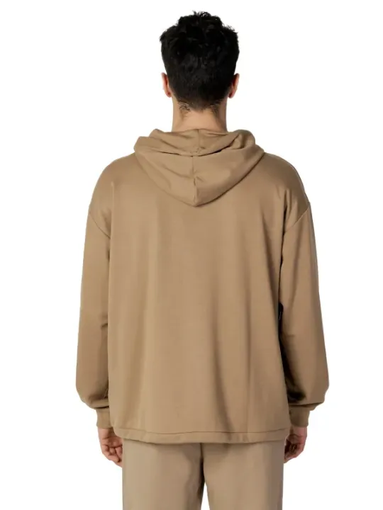 Beiger Fila Kapuzenpullover aus Baumwolle