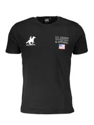 "U.S. GRAND POLO T-Shirts im Sale | U.S. GRAND POLO UST-713_NERO_NERO Schwarz online kaufen"|Planet-Deluxe