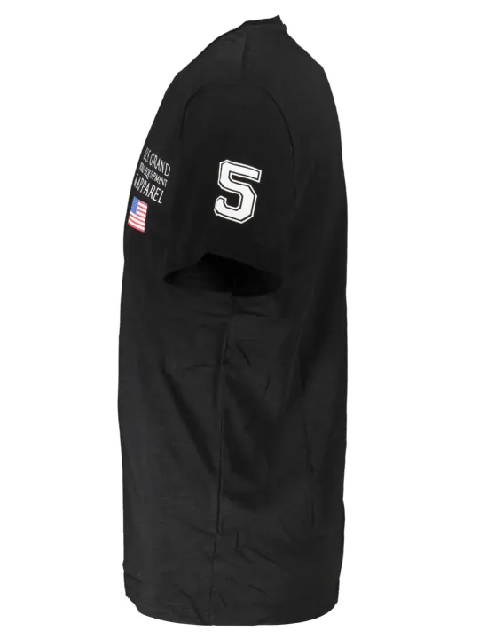 "U.S. GRAND POLO T-Shirts im Sale | U.S. GRAND POLO UST-713_NERO_NERO Schwarz online kaufen"|Planet-Deluxe