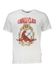 "Cavalli Class T-Shirts im Sale | Cavalli Class QXT60E-JD060_BIANCO_00053 Weiss online kaufen"|Planet-Deluxe