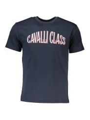 "Cavalli Class T-Shirts im Sale | Cavalli Class QXT60B-JD060_BLU_04926 Blau online kaufen"|Planet-Deluxe