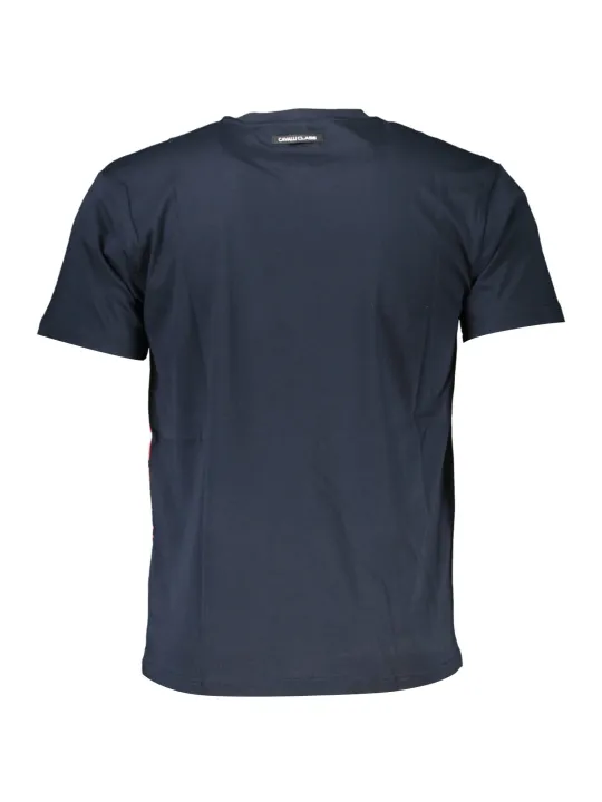 "Cavalli Class T-Shirts im Sale | Cavalli Class Logo TShirt Blau Normale Passform Rundhals online kaufen"|Planet-Deluxe