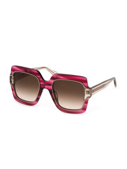 Just Cavalli SJC023V: Stilvolle Rote Sonnenbrille