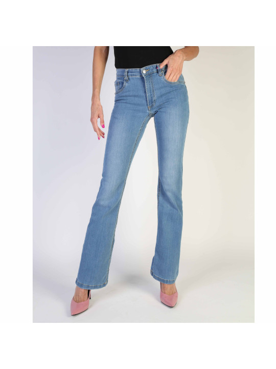 Helle blaue Damen Straight Leg Jeans