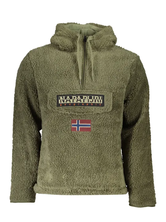 "Napapijri Jacken im Sale | Kapuzensweatjacke mit Tasche und halbem Reißverschluss Napapijri online kaufen"|Planet-Deluxe