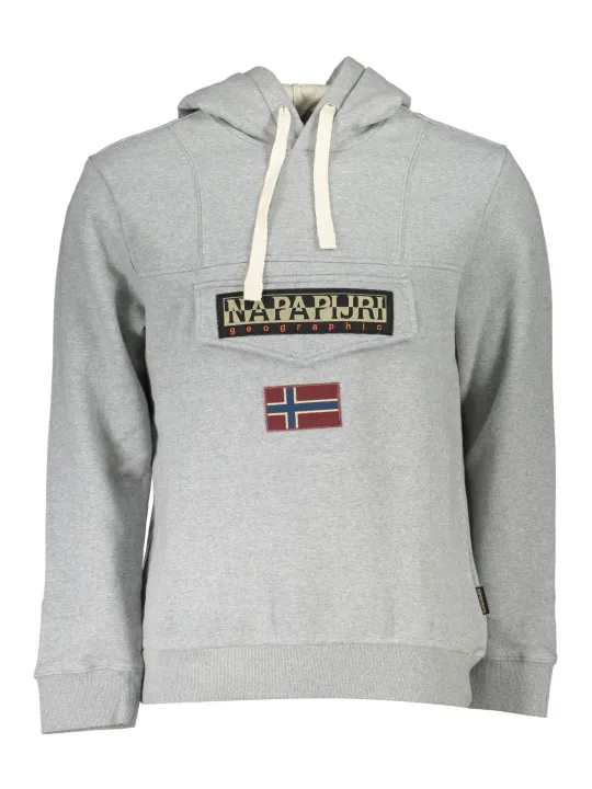 "Napapijri Sweatshirts im Sale | Kapuzensweatshirt Fleece mit Reißverschluss und Brusttasche online kaufen"|Planet-Deluxe