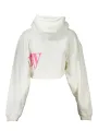 Tommy Hilfiger Weißer Kurzer Logo-Hoodie für Damen