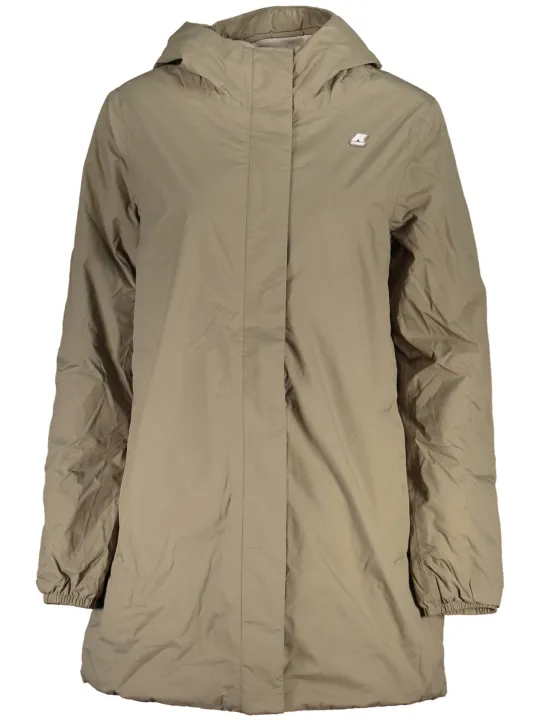 "K-WAY Jacken im Sale | Kapuzencardigan mit Plüschfutter und Taschen Beige-Grau online kaufen"|Planet-Deluxe