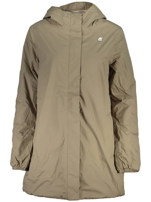 "K-WAY Jacken im Sale | Kapuzencardigan mit Plüschfutter und Taschen Beige-Grau online kaufen"|Planet-Deluxe