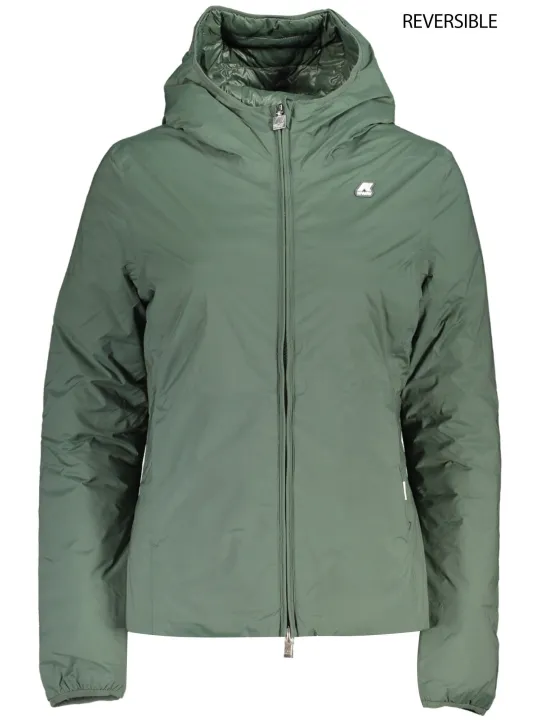 "K-WAY Jacken im Sale | Daunenjacke mit Kapuze und Taschen von K-WAY in Grün online kaufen"|Planet-Deluxe