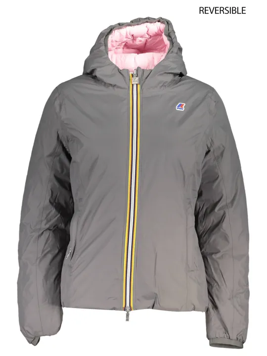 "K-WAY Jacken im Sale | Daunenjacke mit Kapuze Kontrastdetails Taschen KWAY online kaufen"|Planet-Deluxe
