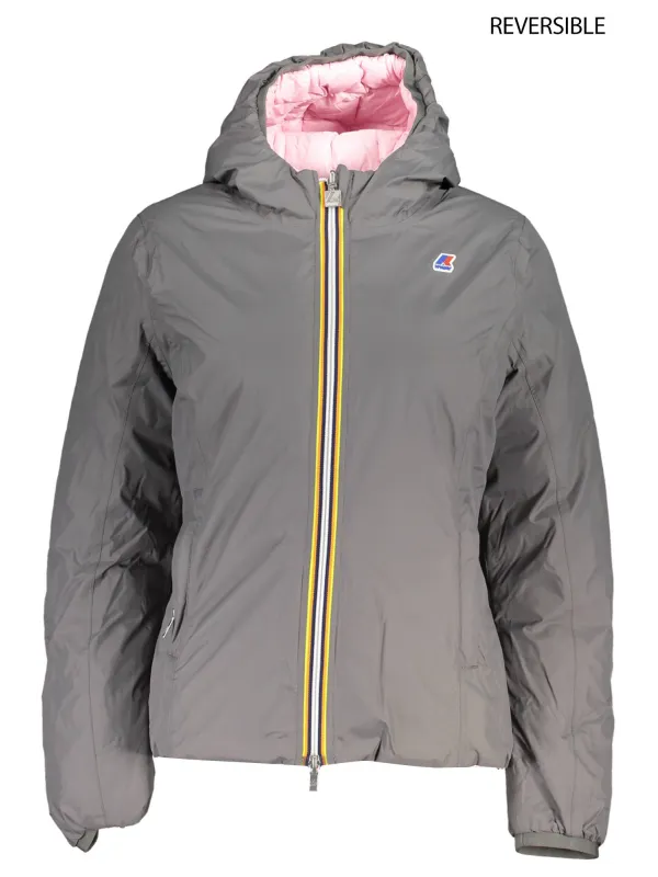 "K-WAY Jacken im Sale | Daunenjacke mit Kapuze Kontrastdetails Taschen KWAY online kaufen"|Planet-Deluxe