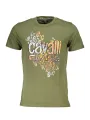 "Cavalli Class T-Shirts im Sale | Cavalli Class Logo TShirt Grün Kurzarm Rundhals online kaufen"|Planet-Deluxe