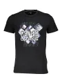 "Cavalli Class T-Shirts im Sale | Cavalli Class Logo TShirt Schwarz Rundhals Kurzarm online kaufen"|Planet-Deluxe