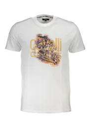 "Cavalli Class T-Shirts im Sale | Cavalli Class Logo TShirt Kurzarm Rundhals Weiß online kaufen"|Planet-Deluxe