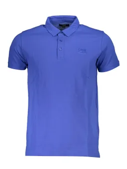 "Cavalli Class Poloshirt: Eleganz mit Stickerei & 3 Knöpfen"