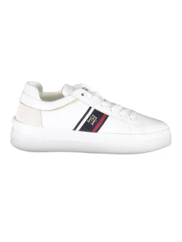 Tommy Hilfiger Nachhaltige Kontrast Sneaker - Weiß
