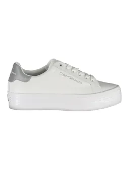 Calvin Klein YW0YW01220F: Stilvolle weiße Sneakers