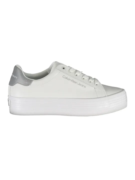 "Calvin Klein Sneakers im Sale | Calvin Klein Weiße Sneakers YW0YW01220F online kaufen"|Planet-Deluxe