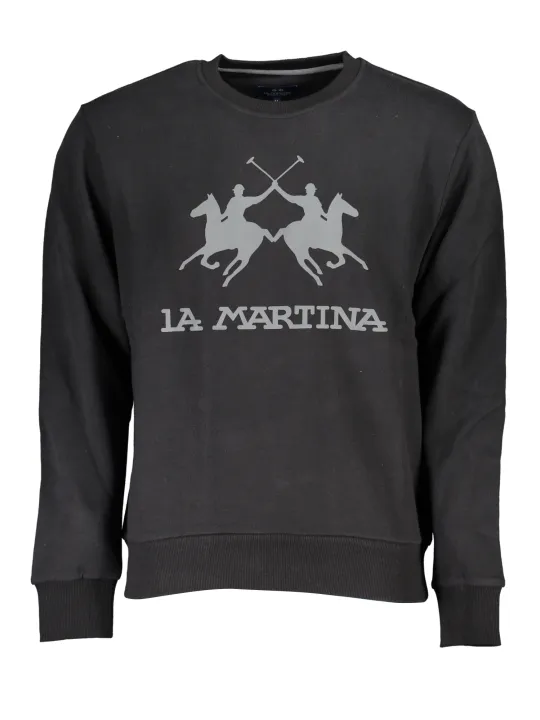 "LA MARTINA Sweatshirts im Sale | Langarm-Sweatshirt, Gebürstet, Regular Fit, Rundhals, Logo online kaufen"|Planet-Deluxe