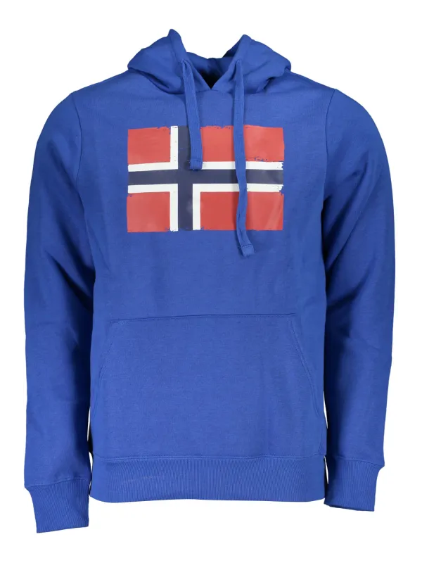 "NORWAY 1963 Sweatshirts im Sale | Kapuzensweatshirt Fleece Logoaufdruck NORWAY 1963 Blau online kaufen"|Planet-Deluxe