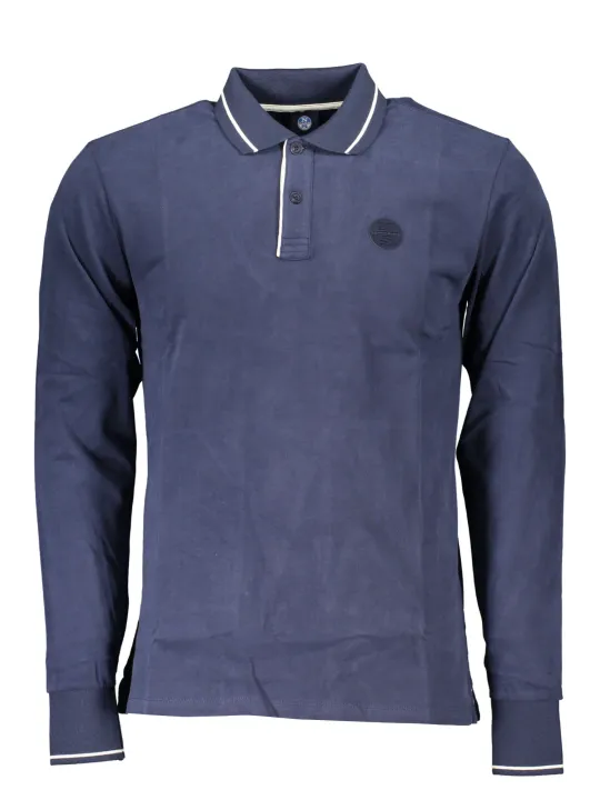 "North Sails Poloshirts im Sale | Recycling Poloshirt mit Kontrast und Logo von North Sails online kaufen"|Planet-Deluxe