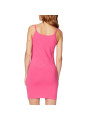Rosa kurzes ärmelloses Sommerkleid