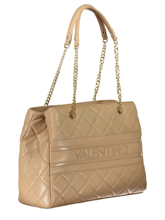 "VALENTINO BAGS Einzelstücke & Seltenheiten im Sale | VALENTINO BAGS VBS51O04ADA_BEBEIGE - Exklusive Schultertasche mit Kettendetails, Zwei Hauptfächer und Telefonhalter, Elegantes  online kaufen"|Planet-Deluxe