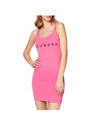 Rosa Kleid mit dünnen Trägern