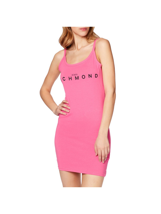 Rosa Kleid mit dünnen Trägern