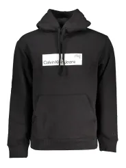 "Calvin Klein Sweatshirts im Sale | Kapuzen-Fleece-Sweatshirt mit Logo aus Bio-Baumwolle online kaufen"|Planet-Deluxe