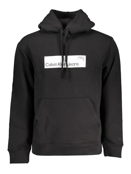 "Calvin Klein Sweatshirts im Sale | Kapuzen-Fleece-Sweatshirt mit Logo aus Bio-Baumwolle online kaufen"|Planet-Deluxe