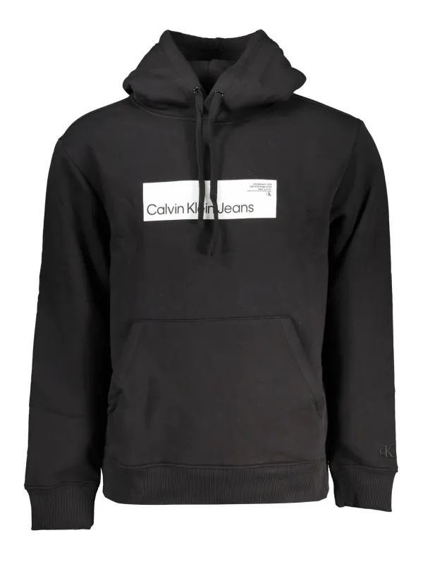 "Calvin Klein Sweatshirts im Sale | Kapuzen-Fleece-Sweatshirt mit Logo aus Bio-Baumwolle online kaufen"|Planet-Deluxe
