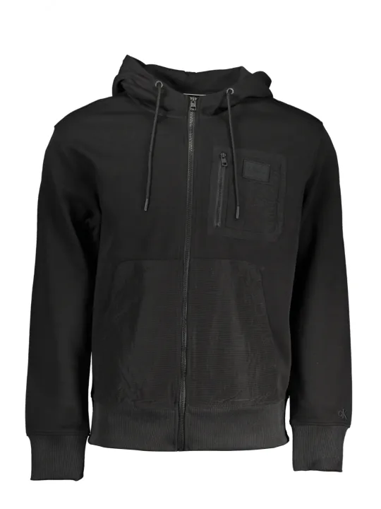 "Calvin Klein Sweatshirts im Sale | Calvin Klein Kapuzenpullover mit Taschen und Kontrastdetails online kaufen"|Planet-Deluxe