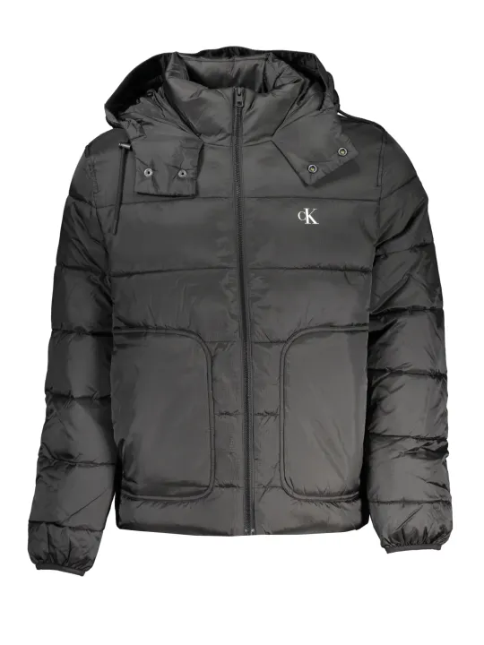 "Calvin Klein Jacken im Sale | KapuzeJacke mit Taschen Calvin Klein Recycled online kaufen"|Planet-Deluxe